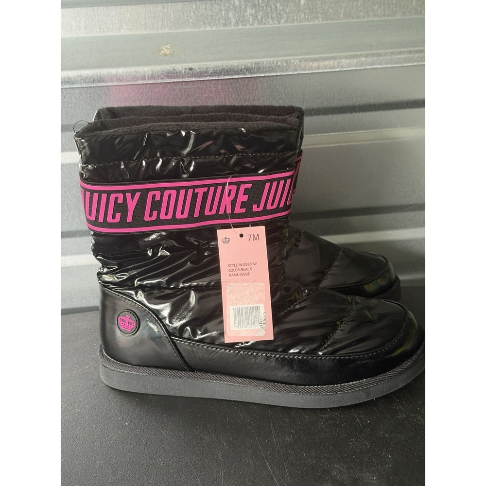 NWT Juicy Couture Women Quilted Kissie Winter Boots Size 7 Waterproof Snow B-1